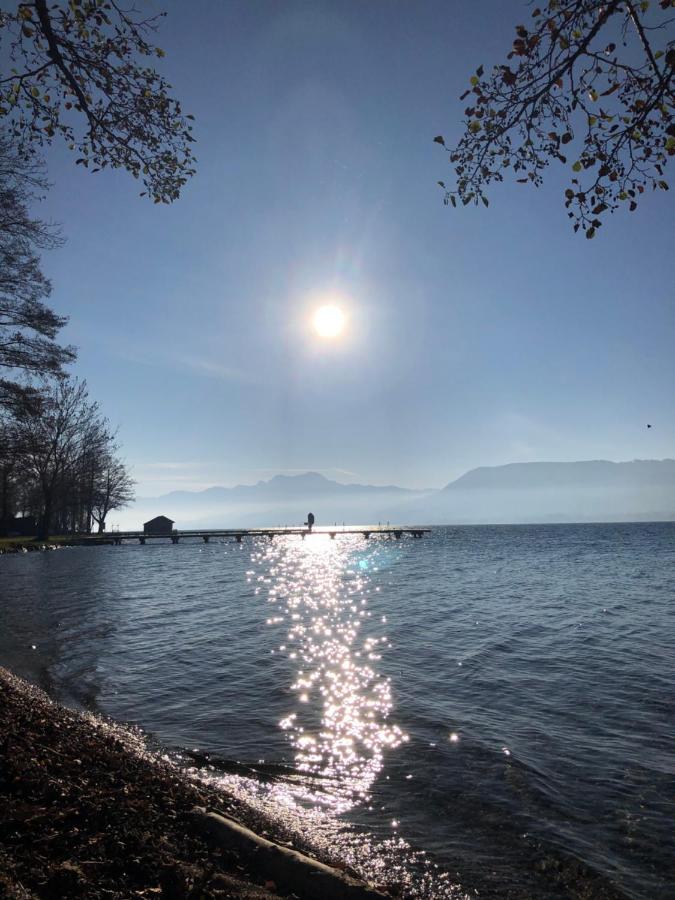 Fewo Atterseeperle - 80M2 Mit See- Und Gebirgsblick Steinbach am Attersee Exterior foto
