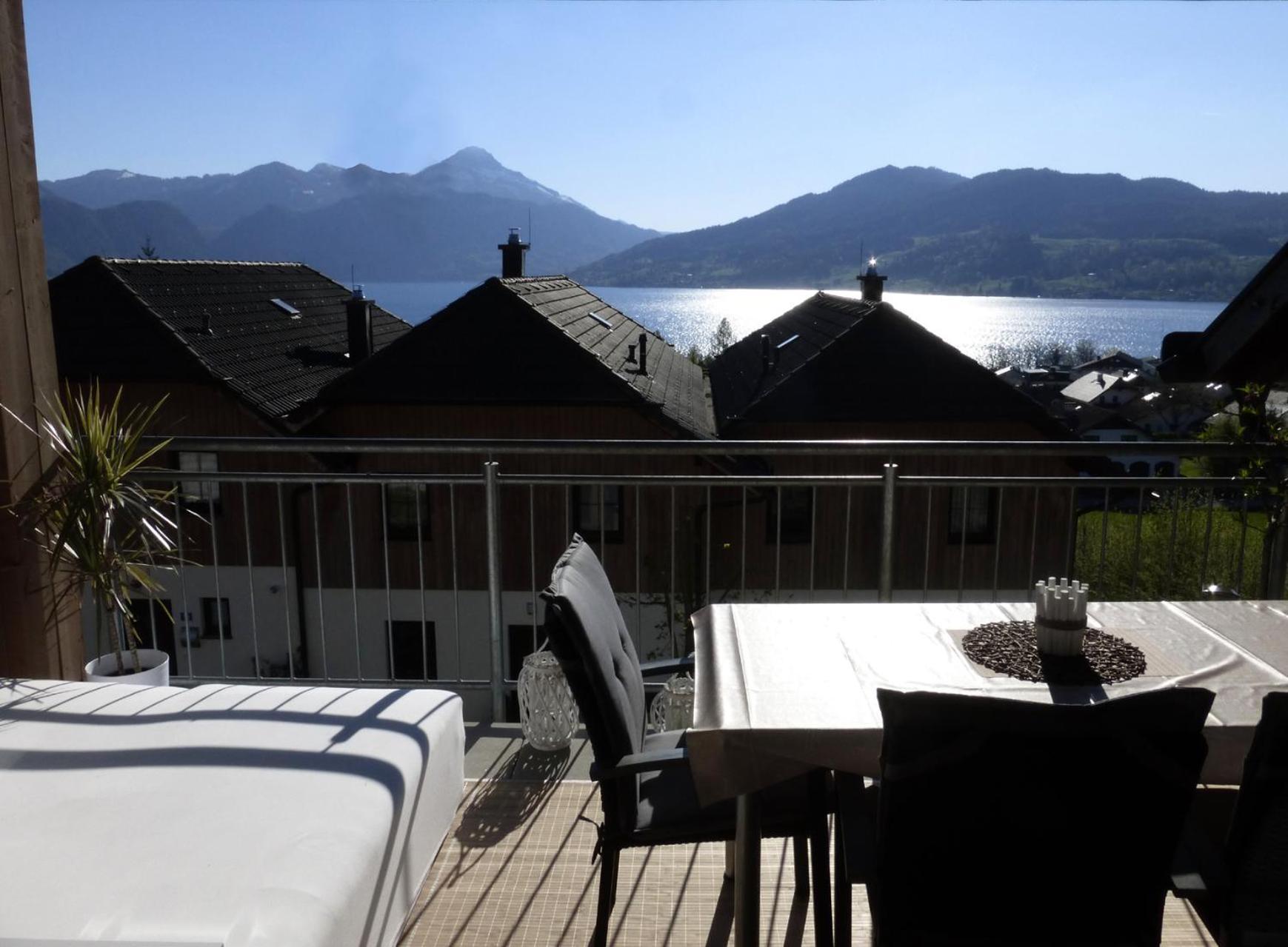 Fewo Atterseeperle - 80M2 Mit See- Und Gebirgsblick Steinbach am Attersee Exterior foto